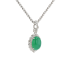 18KG Grade A Icy Green Jadeite Diamond Pendant