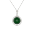 18KG Grade A Icy Vivid Green Jadeite Diamond Pendant