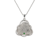 18KG Grade A Icy Vivid Green Jadeite Diamond Pendant