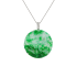 18KG Grade A Green Jadeite Diamond Pendant