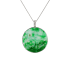 18KG Grade A Green Jadeite Diamond Pendant