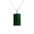 18KG Grade A Green Jadeite Diamond Pendant