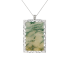 18KG Grade A Light Green Jadeite Diamond Pendant