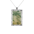 18KG Grade A Light Green Jadeite Diamond Pendant