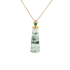 18KG Grade A Icy Green Jadeite Diamond Pendant