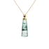 18KG Grade A Icy Green Jadeite Diamond Pendant