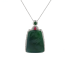 18KG Grade A Icy Green Jadeite Diamond Pendant