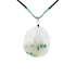 Grade A Icy White & Green Jadeite Pendant