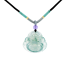 Grade A High Icy White & Green Jadeite Pendant