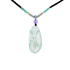 Grade A High Icy White & Green Jadeite Pendant