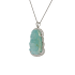 18KG Grade A Icy Light Green Jadeite Diamond Pendant