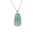 18KG Grade A Icy Light Green Jadeite Diamond Pendant