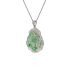 18KG Grade A Icy Light Green Jadeite Diamond Pendant