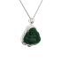 18KG Grade A Icy Green Jadeite Diamond Pendant