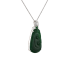 18KG Grade A Icy Green Jadeite Diamond Pendant