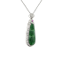 18KG Grade A Icy Green Jadeite Diamond Pendant