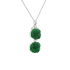 18KG Grade A Icy Green Jadeite Diamond Pendant