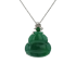 18KG Grade A Icy Green Jadeite Diamond Pendant