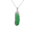 18KG Grade A Icy Green Jadeite Diamond Pendant