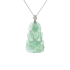 18KG Grade A Icy Green Jadeite Diamond Pendant