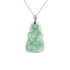 18KG Grade A Icy Green Jadeite Diamond Pendant