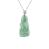 18KG Grade A Icy Green Jadeite Diamond Pendant