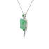 18KG Grade A Icy Green Jadeite Diamond Pendant