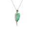 18KG Grade A Icy Green Jadeite Diamond Pendant