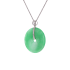 18KG Grade A Green Jadeite Diamond Pendant