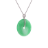 18KG Grade A Green Jadeite Diamond Pendant