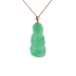 18KG Grade A Icy Green Jadeite Diamond Pendant