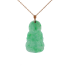 18KG Grade A Icy Green Jadeite Diamond Pendant