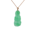 18KG Grade A Icy Green Jadeite Diamond Pendant