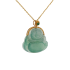 18KG Grade A Icy Green Jadeite Diamond Pendant