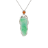 18KG Grade A Icy Green Jadeite Diamond Pendant