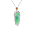 18KG Grade A Icy Green Jadeite Diamond Pendant