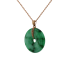 18KG Grade A Green Jadeite Diamond Pendant