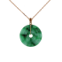 18KG Grade A Green Jadeite Diamond Pendant