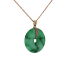 18KG Grade A Green Jadeite Diamond Pendant