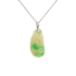 18KG Grade A Icy Yellow & Green Jadeite Diamond Pendant