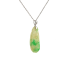 18KG Grade A Icy Yellow & Green Jadeite Diamond Pendant