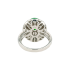 18KG Grade A Icy Vivid Green Jadeite Diamond Ring