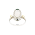 18KG Grade A Icy Green Jadeite Diamond Ring