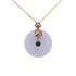 18KG Grade A Icy Purple Jadeite Diamond Pendant