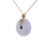 18KG Grade A Icy Purple Jadeite Diamond Pendant