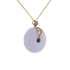 18KG Grade A Icy Purple Jadeite Diamond Pendant