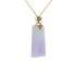 18KG Grade A Purple Jadeite Diamond Pendant