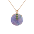 18KG Grade A Icy Purple Jadeite Diamond Pendant