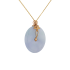 18KG Grade A Light Purple Jadeite Diamond Pendant