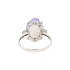 18KG Grade A Icy Purple Jadeite Diamond Ring